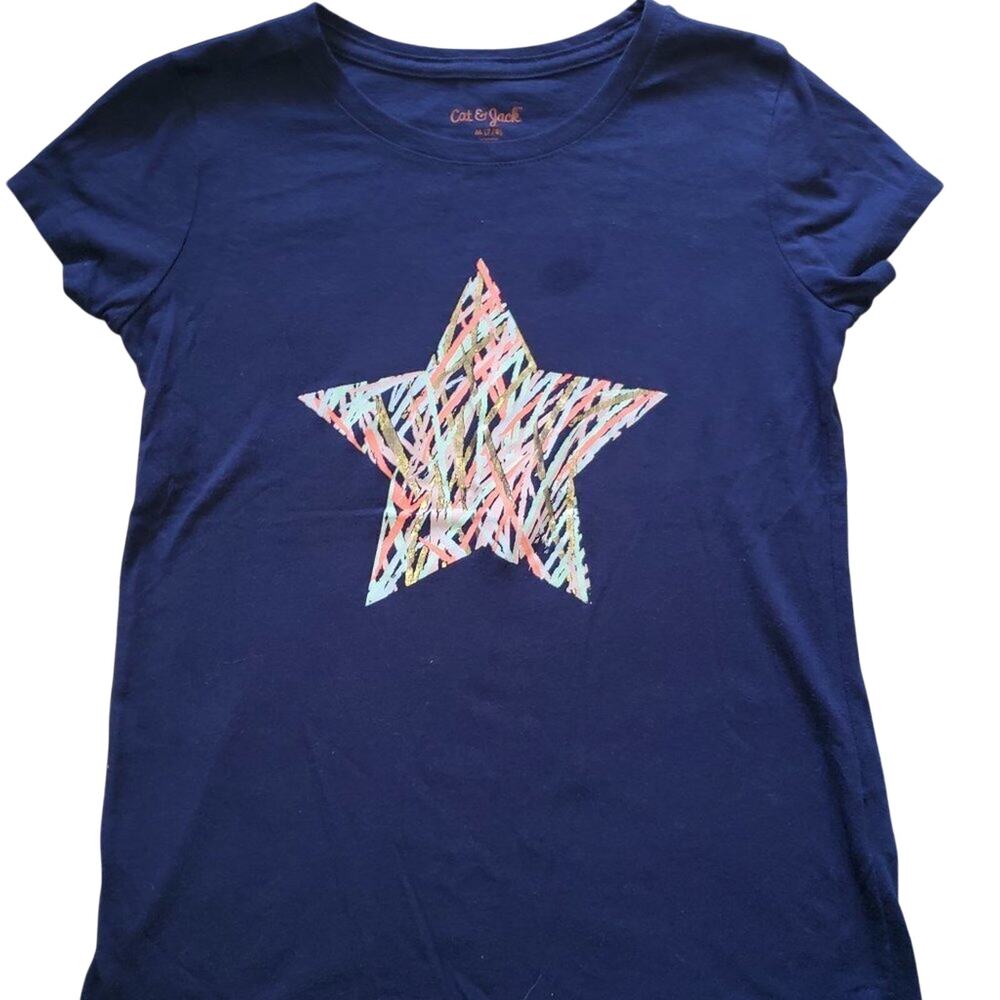 3 for 12 Cat and Jack Star Shirt || Med 7/8 EUC